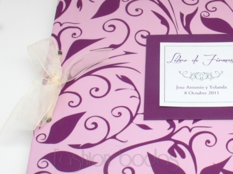 Libro de firmas - ORNAMENTOS LILAS