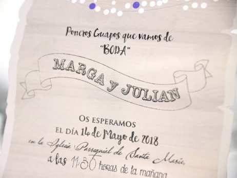 Invitación de boda -  CAJA COFRE    (C39237D)