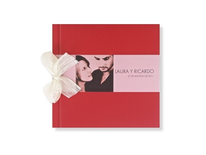 Libro de firmas - ROJO LISO