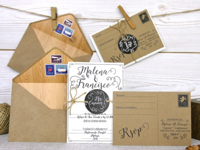 Invitación de boda - POSTAL KRAFT (A51132) Invitación de boda - POSTAL KRAFT (A51132)