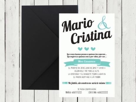 Invitación de boda - MODERNA