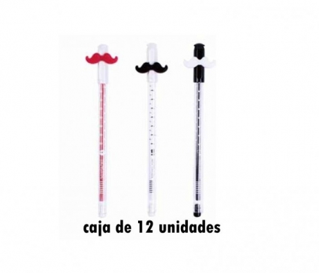 Detalle de boda - BOLÍGRAFO MOSTACHO CAJA 12UDS ref. 4595