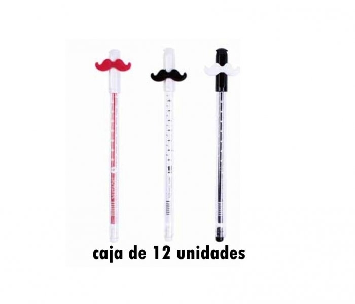 Detalle de boda - BOLÍGRAFO MOSTACHO CAJA 12UDS ref. 4595