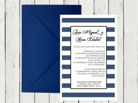 Invitación de boda - MARINERA 2