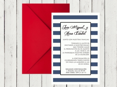 Invitación de boda - MARINERA 2