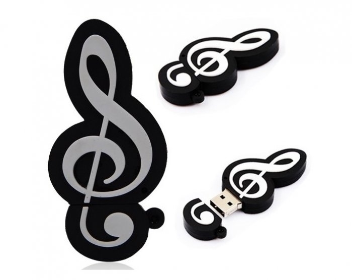 Detalle de boda - MEMORIA USB 4GB NOTA MUSICAL ref. DK118