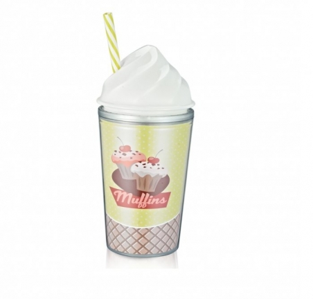 Detalle de boda - VASO PVC CUPCAKE ref. 2722