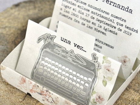 Invitación de boda - MALETA VINTAGE    (C39300B)