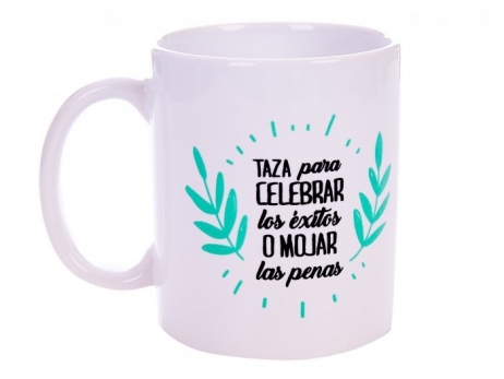 Detalle de boda - TAZA FRASES MEJORES DESEOS ref. 2692