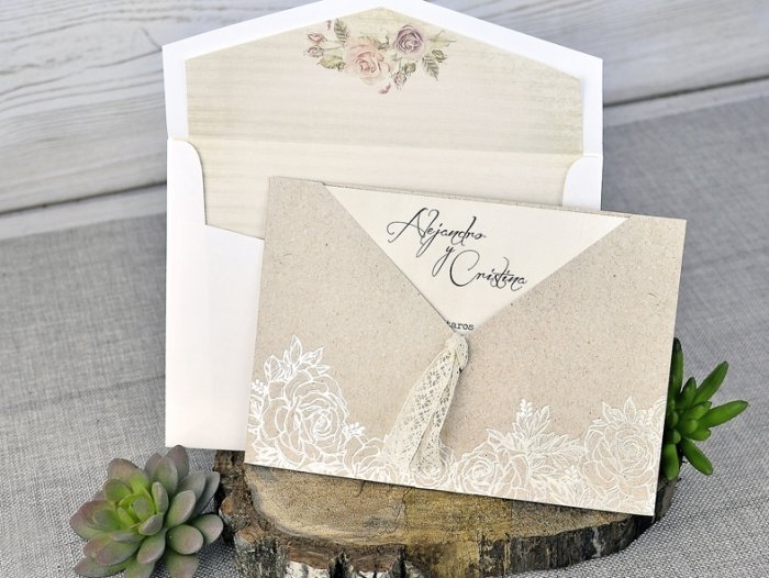 Invitación de boda - VINTAGE (C30239) Invitación de boda - VINTAGE (C30239)