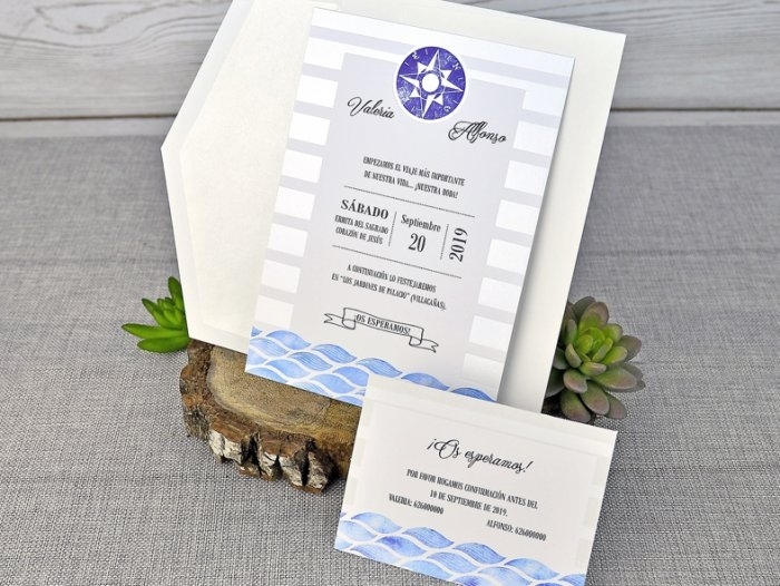 Invitación de boda - MARINERA sin forro (C39306D) Invitación de boda - MARINERA sin forro (C39306D)