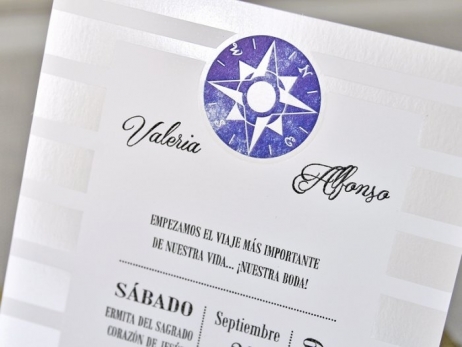 Invitación de boda - MARINERA sin forro   (39306 D)