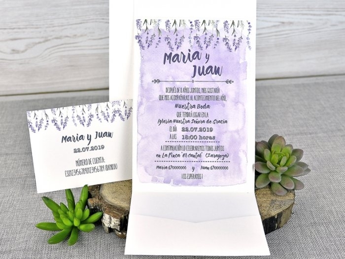 Invitación de boda - LAVANDA (C39311D) Invitación de boda - LAVANDA (C39311D)