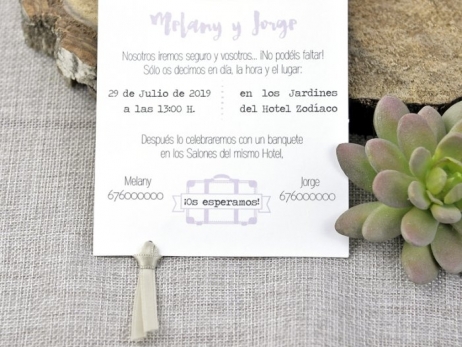 Invitación de boda - CON MOVIMIENTO  (C39324D)