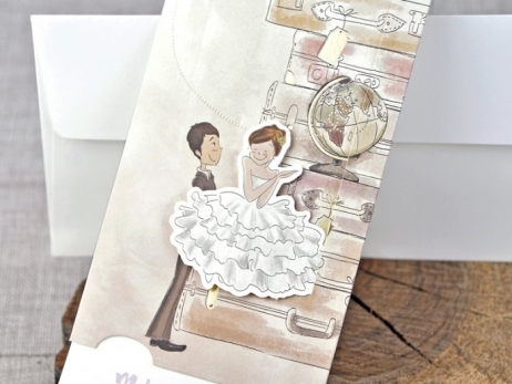 Invitación de boda - CON MOVIMIENTO  (C39324D)