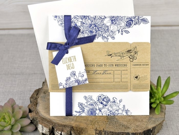 Invitación de boda - ORIGINAL VIAJES (C32539F) Invitación de boda - ORIGINAL VIAJES (C32539F)