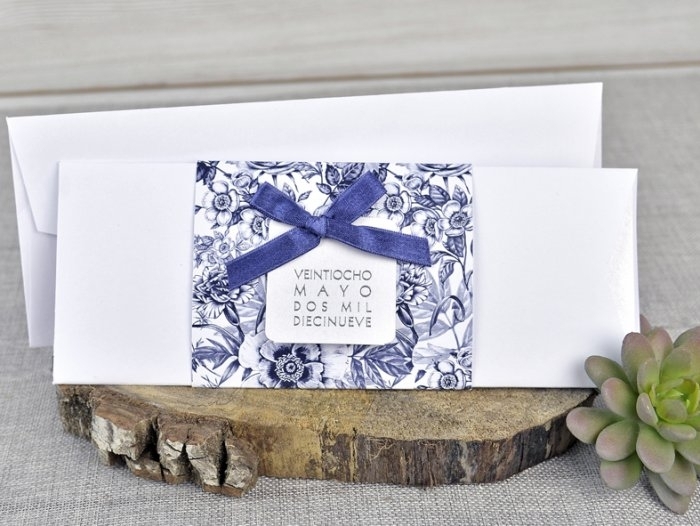 Invitación de boda - ROMANTICA AZUL (C39327C) Invitación de boda - ROMANTICA AZUL (C39327C)