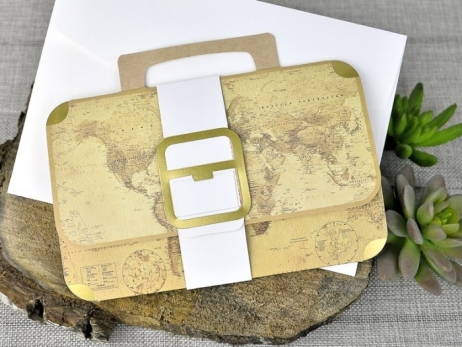 Invitación de boda - MALETA VIAJE  (C39329C)