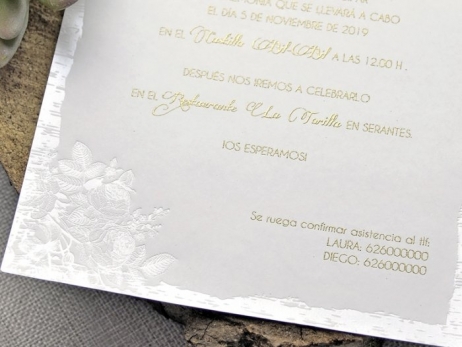 Invitación de boda - CAJA MARIPOSA   (39338 F)