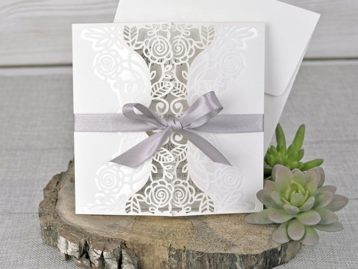 Invitación de boda - ELEGANTE CORTE LASER (C34039H) Invitación de boda - ELEGANTE CORTE LASER (C34039H)