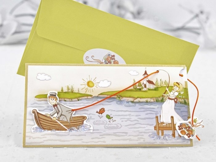 Invitación de boda - NOVIOS PESCANDO (CARD 32405D) Invitación de boda - NOVIOS PESCANDO (CARD 32405D)