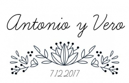 Sello Personalizado boda + Tinta GRATIS ref.sello58 - FB24