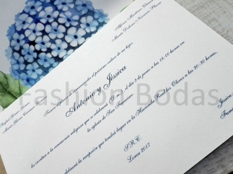 Invitación de boda - HORTENSIA