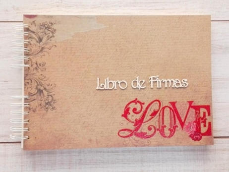 Libro de firmas para boda personalizado – Libro de firmas estilo fashion –  Manocreaciones KS