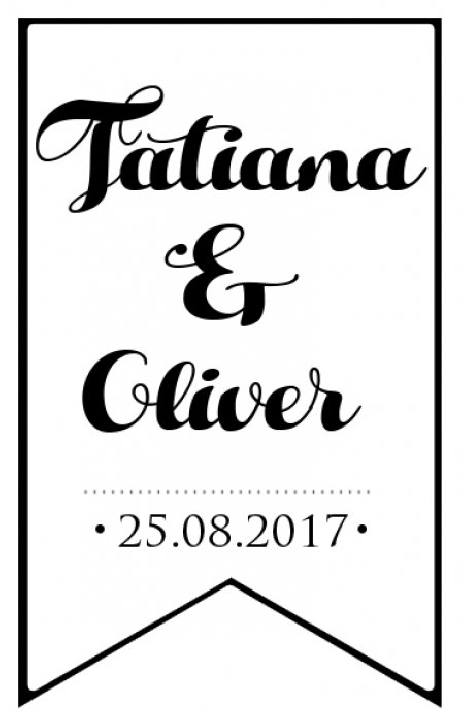 Sello Personalizado boda + Tinta GRATIS ref.sello53