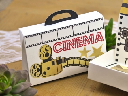 Invitación de boda MALETA CINE 39600