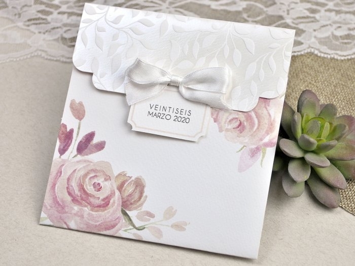 Invitación de boda - VINTAGE CON FLORES (C62339G) Invitación de boda - VINTAGE CON FLORES (C62339G)