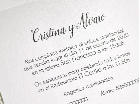 Invitación de boda CORTE LASER MARIPOSA 39624