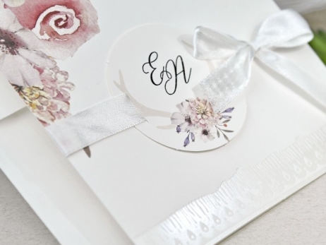 Invitación de boda - RUSTICA FLORAL   (39632 D)