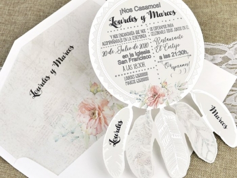 Invitación de boda - ATRAPASUEÑOS   (C39633B)