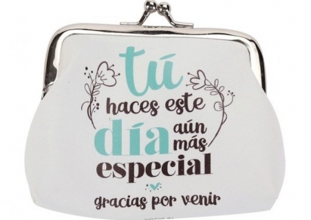 Detalle de boda - MONEDERO GRACIAS POR VENIR (ref. 2048)