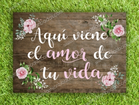 Cartel para boda - AMOR DE TU VIDA 2