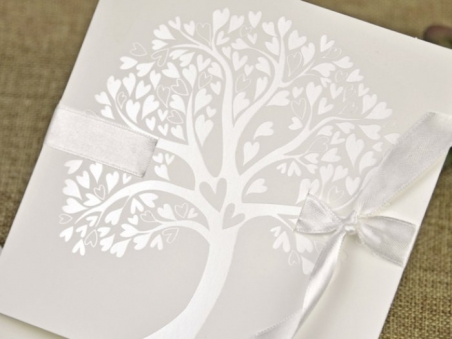 Invitación de boda sencilla ELEGANTE ÁRBOL DE LA VIDA 39642