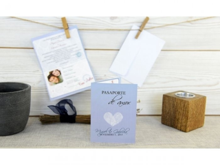 Invitación de boda - ORIGINAL PASAPORTE CON FOTOS (C65332) Invitación de boda - ORIGINAL PASAPORTE CON FOTOS (C65332)