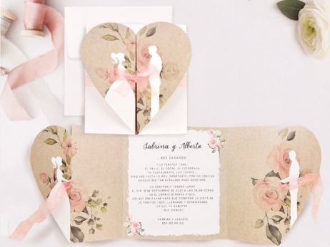 Invitación de boda - PAREJA VINTAGE    ( 39705 F)