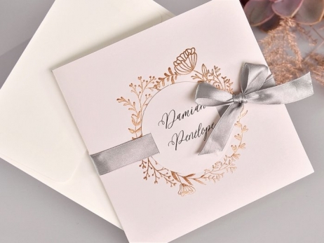 Invitación de boda - ELEGANTE GOLD ROSE   (39716 D)