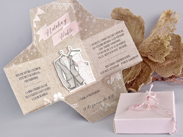 Invitación de boda - CAJA FIESTA (C39720C) Invitación de boda - CAJA FIESTA (C39720C)