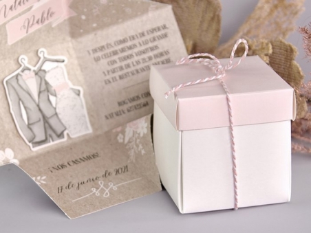 Invitación de boda barata CAJA FIESTA CARD 39720