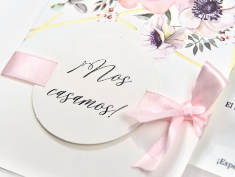 Invitación de boda - ROMANTICA FLORES   (39723 C)