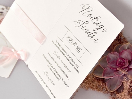 Invitación de boda ROMANTICA FLORES CARD 39723