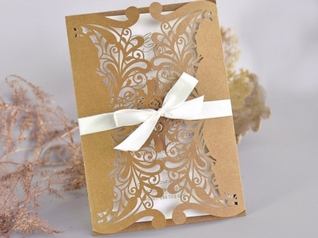 Invitación de boda - CORTE LASER   (C74639J)