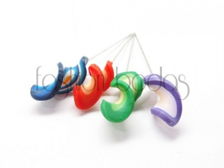 Alfiler de boda - ESPIRAL FIMO surtido  ref. 1030-1