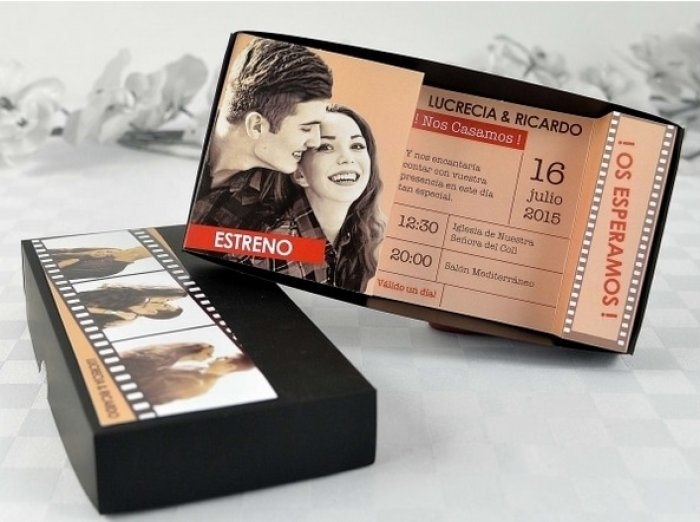 Invitación de boda - CAJA PELICULA CON FOTOS (A69632) Invitación de boda - CAJA PELICULA CON FOTOS (A69632)
