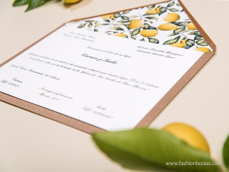 Invitación de boda - LIMONES