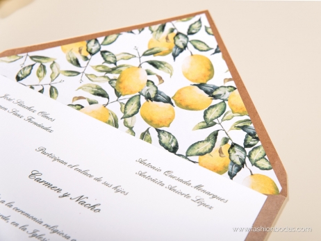 Invitación de boda - LIMONES