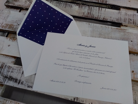 Invitación de boda - CLÁSICA DÍPTICO